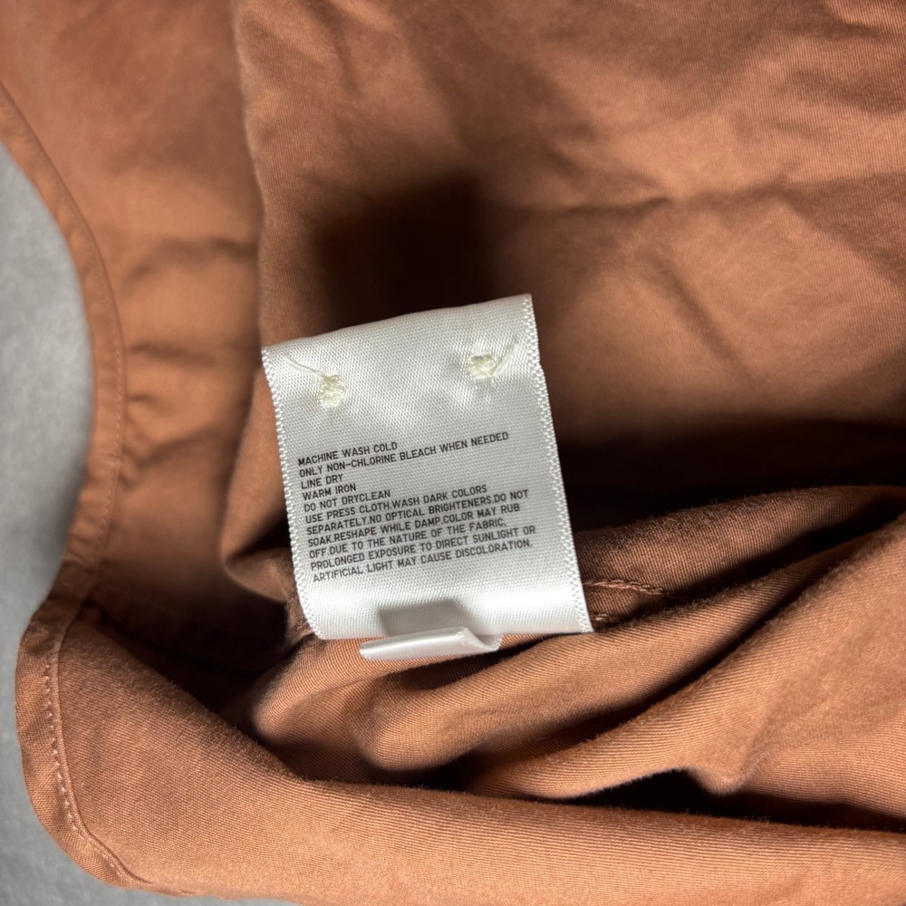 Uniqlo Men's Brown 100% Cotton Button-Up Shirt S Dual Chest Pockets - Picture 13 of 16